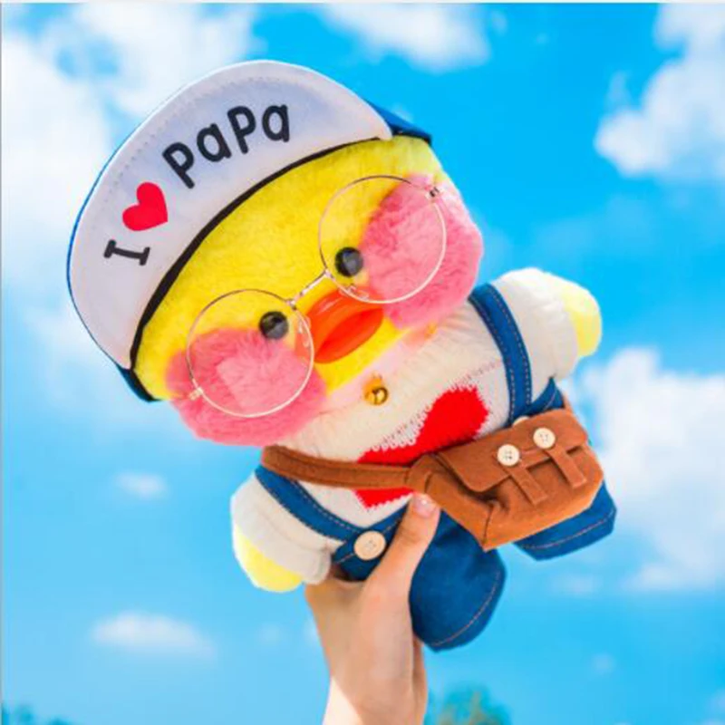 30 см Kawaii LaLafanfan кафе утка плюшевая игрушка мультфильм животное набивная кукла