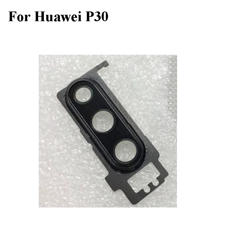Стеклянный объектив для задней камеры Huawei P30 + Крышка круглые запчасти корпуса