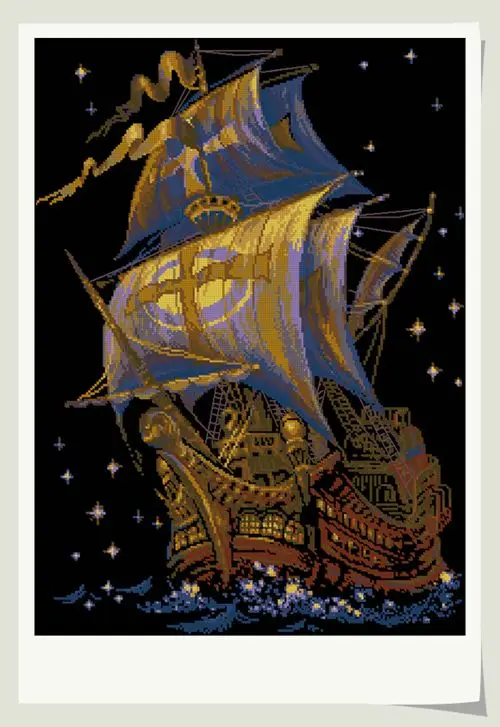 

Needlework,DIY Cross Stitch,Sets For Embroidery kits,11CT&14CT,sailboat