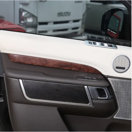 4 шт. розовое дерево ABS для Land Rover Discovery 5 LR5 L462 2017 19 украшение внутренней двери