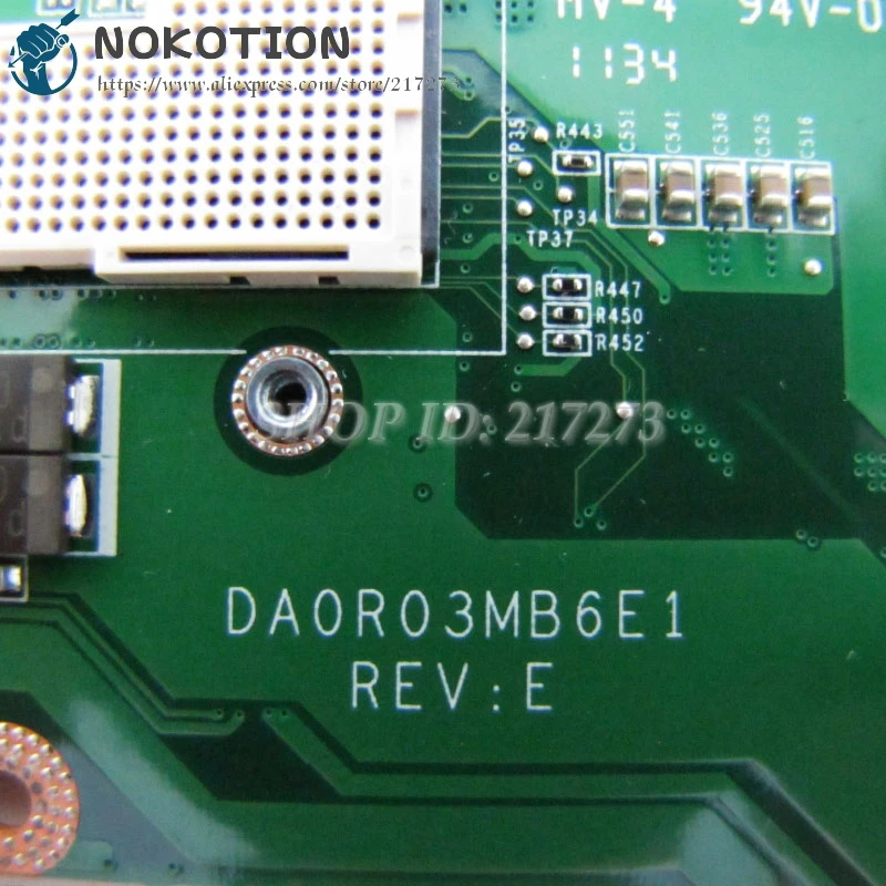 NOKOTION DA0R03MB6E1 CN-089X88 089X88 89X88 материнская плата для ноутбука dell Vostro 3750 основная HM67 DDR3 |
