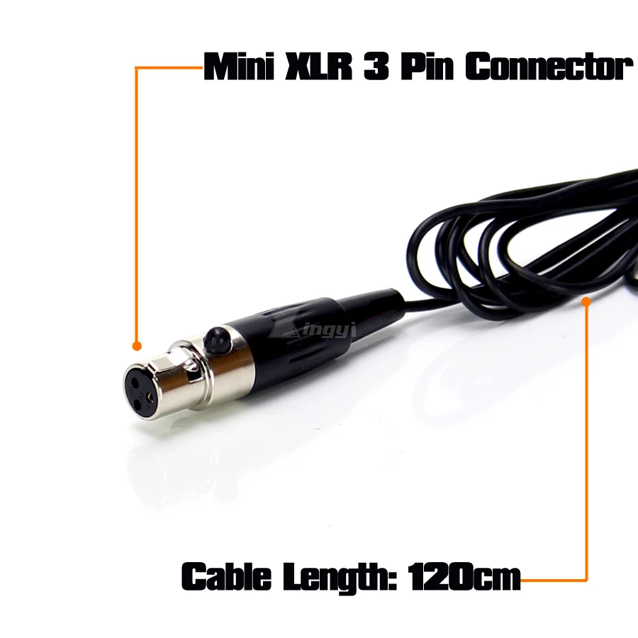 Портативный мини XLR 3 контакта TA3F одиночный наушник гарнитура микрофон