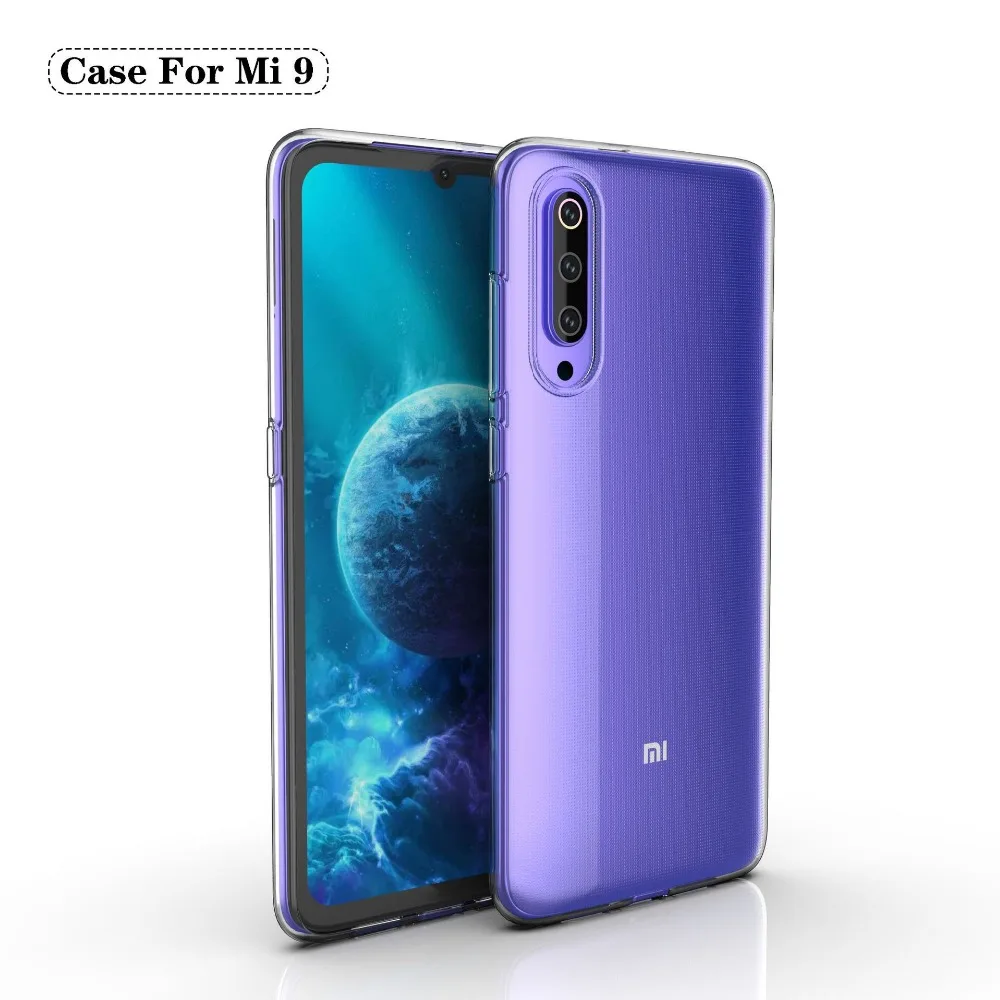Прозрачный мягкий чехол из ТПУ для Mi 9 задняя крышка Xiaomi 8 Lite Redmi Note 7 6 5 тонкий