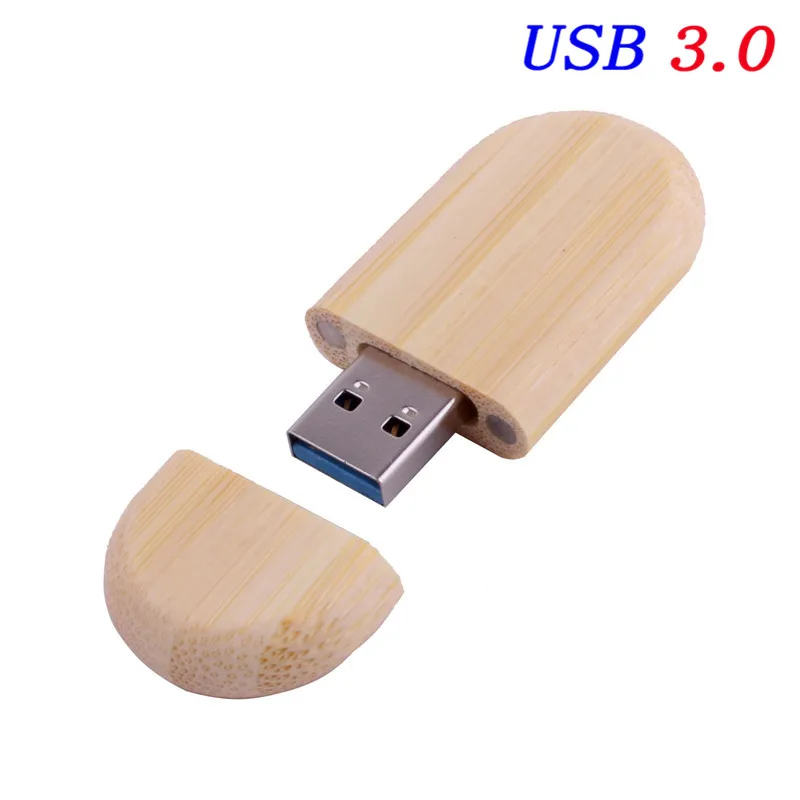 JASTER USB 3,0 высокоскоростной деревянный usb флеш-накопитель 4 ГБ 8 ГБ 16 ГБ 32 ГБ Флешка подарочная карта памяти u-диск гравировка логотипа на заказ - Цвет: Bamboo