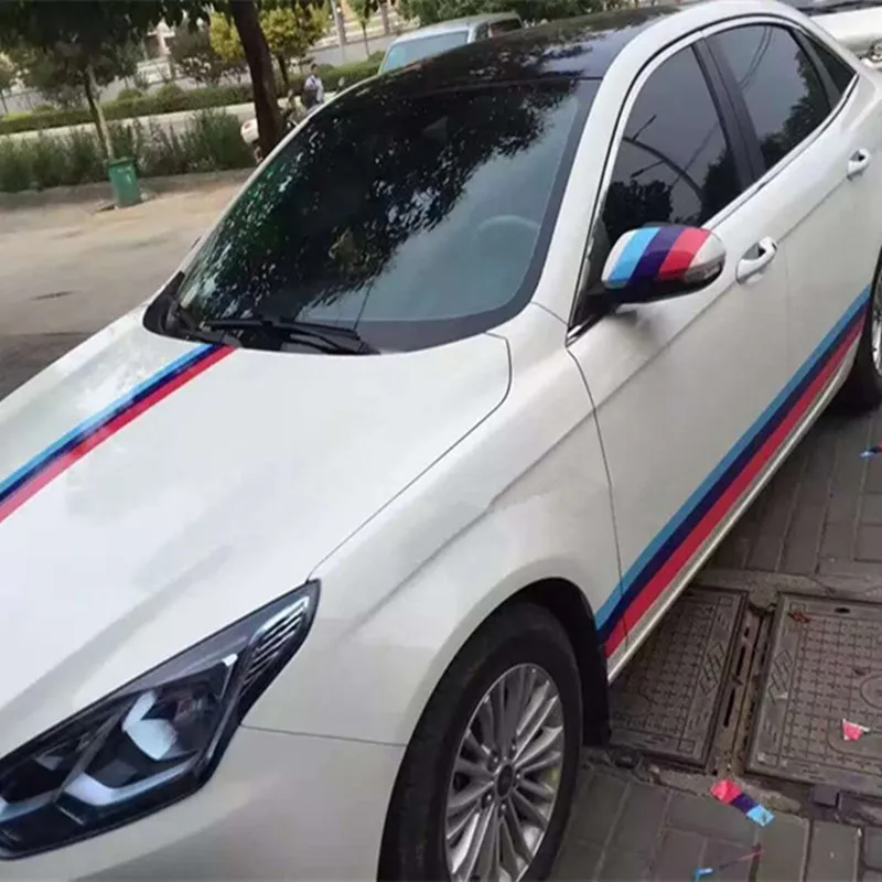 Автомобильный Стайлинг Авто гоночные полосы Спортивные триколор кузова