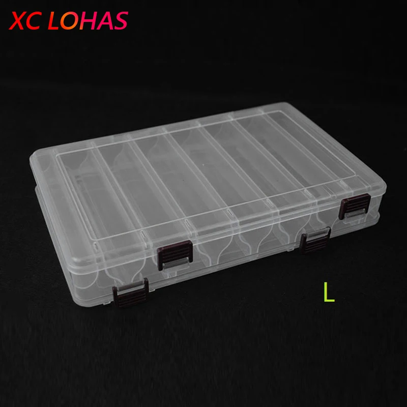 2 Sizes 16/30 Compartments Big Fishing Tackle Boxes Bait Lure Hooks Tool Strength Transparent Visible Accessories|tackle tool|fishing accessoriesbox