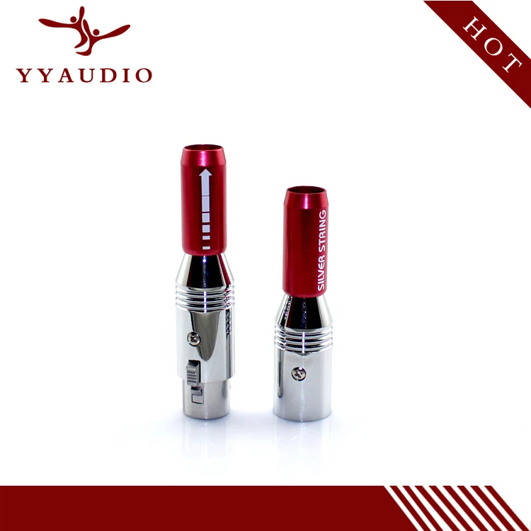 Оптовая продажа онлайн посеребренные соединители для кабеля YYAUDIO HIFI Club XLR jack XLR|plugs