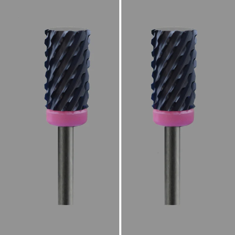 

2pcs Black Ceramic Nail Drill Bit - Large Barrel Bit 3XC