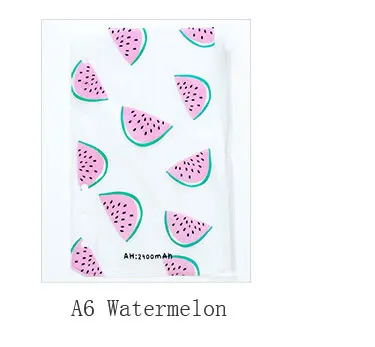 A6 Watermelon Fromthenon красочные ПВХ молнии сумки разделители аксессуары для планировщика дневник A5A6 спираль ноутбук файл хранения сумка для Filofax Dokibook - Цвет: A6 Watermelon