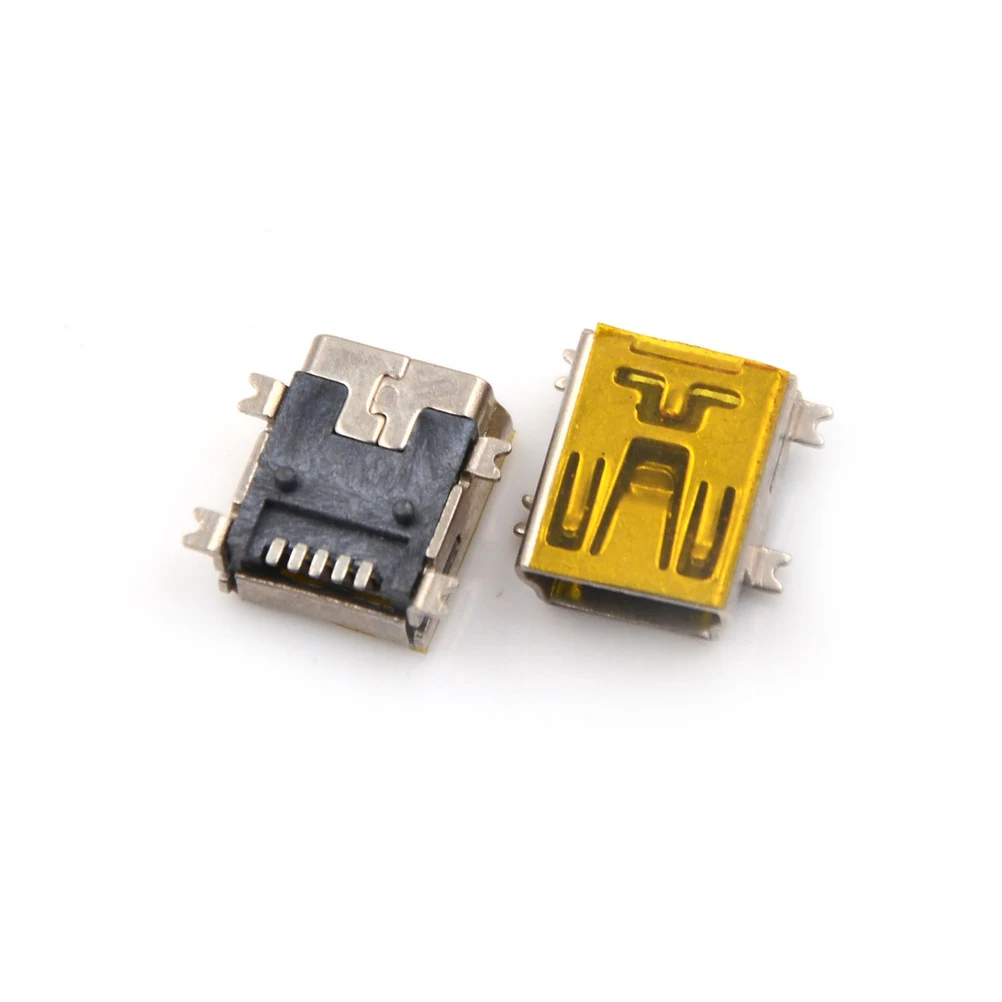 Высокое качество 10 шт мини USB 5pin гнездовой разъем для задней зарядки мобильного
