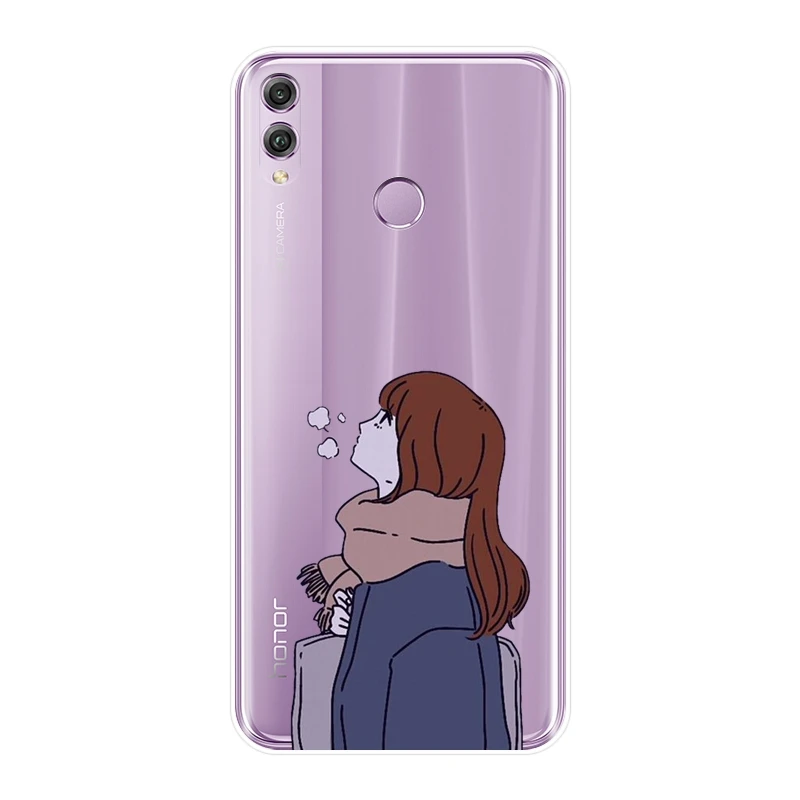 Чехол для телефона Huawei Honor 10 9 8 8X MAX 7 7S 7X 7A 7C Pro мягкий силиконовый мультяшный чехол
