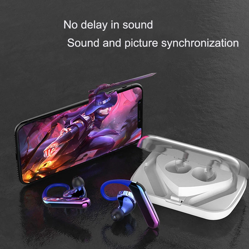 Aipao X6 беспроводная Bluetooth гарнитура наушники вкладыши TWS стерео длинные серьги 5 0