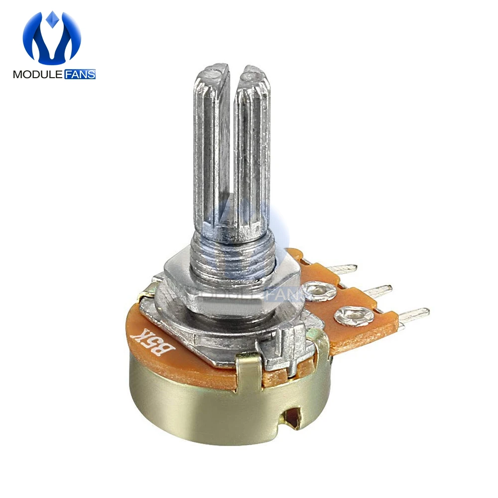 10 шт. для Arduino линейный конус роторный потенциометр крышка ручка резистор 1K 2K 5K 10K