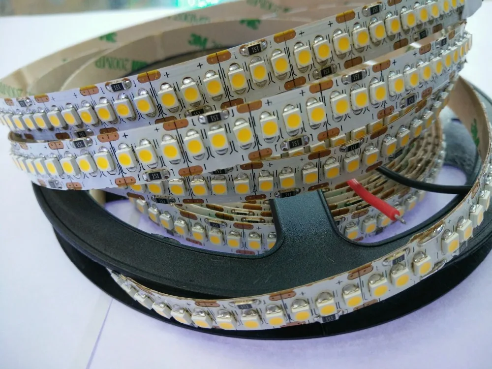 Гибкая СВЕТОДИОДНАЯ лента SMD 3528 12 В постоянного тока 5 м/лот 1200 светодиодов/м