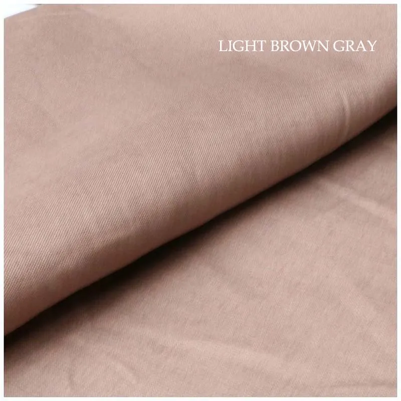 light brown gray Рами белая темно-зеленая темно-синяя коричневая верблюжья черная винная красная серая тонкая ткань для летней одежды рубашка платье ручная работа - Цвет: light brown gray