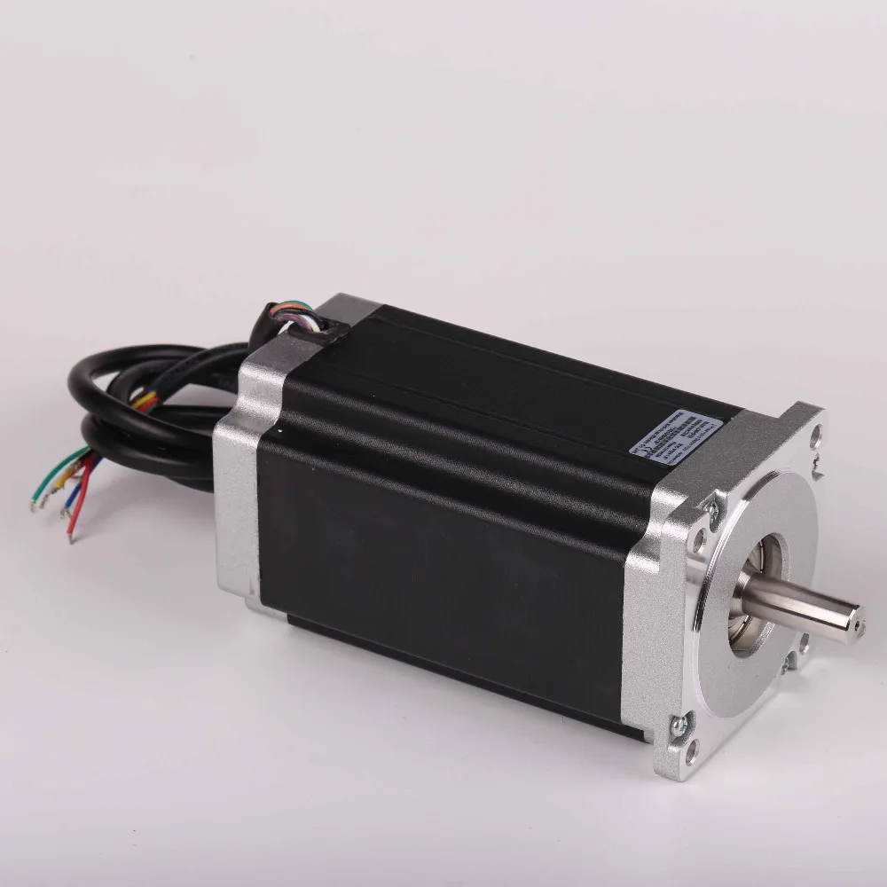10Нм Nema34 шаговый двигатель DC48В 128мм длина LC86HS128 6А шаговый с 8-проводным плоским ключом для фрезерного станка чпу включен.