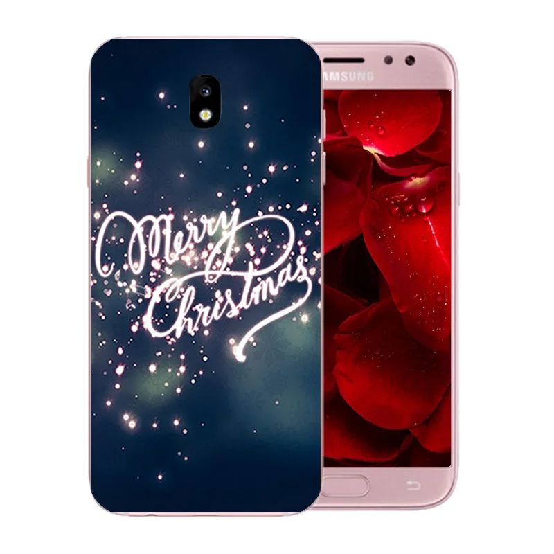 Чехол для Samsung Galaxy J5 2017 силиконовый чехол с рисунком Merry X'MAS Pro J530F чехлы