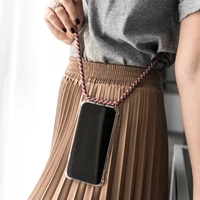 shockproof shoulder strap case for huawei mate 30 20 p20 p30 p40 pro case soft clear tpu necklace neck rope p20 p30 lite cover