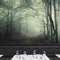 beibehang custom photo wallpaper 3d stereo mysterious forest horror room escape haunted house background decor non woven mural
