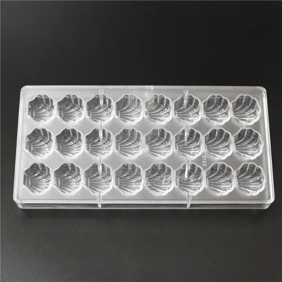 Поликарбонатные формы для шоколада 24 полости в форме ракушки|polycarbonate mold|polycarbonate