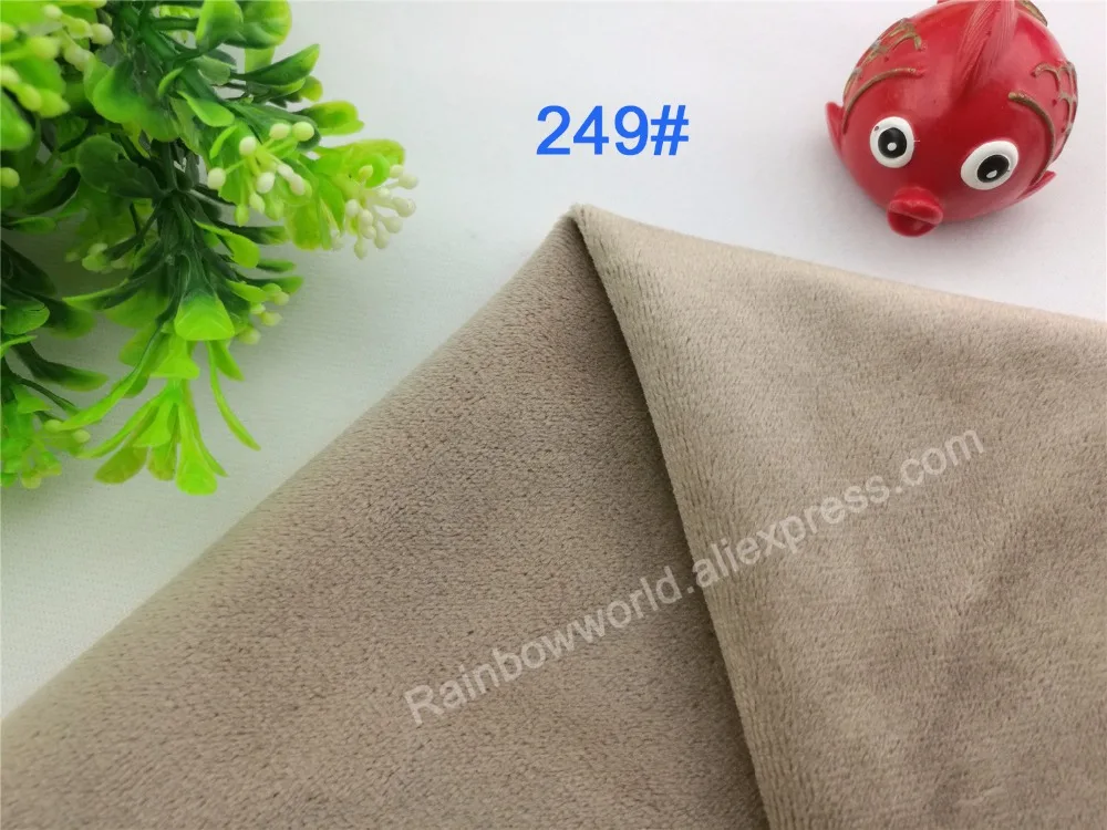 

249 # светло-коричневый супер мягкая бархатная ткань МИКРОФИБРА velboa Высота волос 0,5-1,5 мм для DIY набивное игрушечное одеяло подушки (10 шт.)