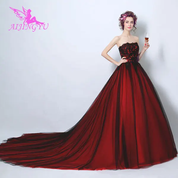 

AIJINGYU 2021 2020 floor length Customized new hot selling cheap ball gown lace up back formal bride dresses wedding dress TJ465