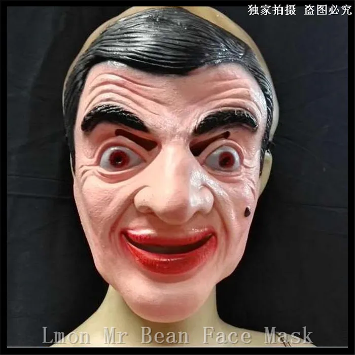Хэллоуин Рождественская вечеринка косплей маска Mr Bean забавная сплитая картина