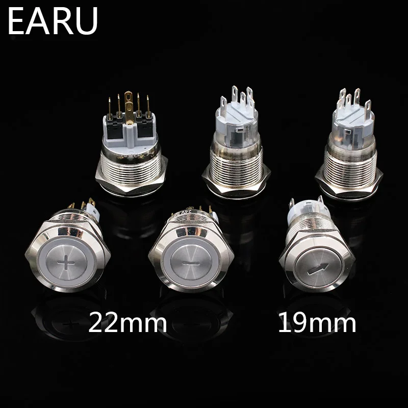 Cutomize логотип на заказ металлический кнопочный переключатель фиксация