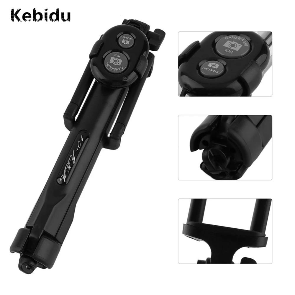 Беспроводная селфи палка Kebidu с дистанционным управлением Bluetooth 4 0 штатив монопод
