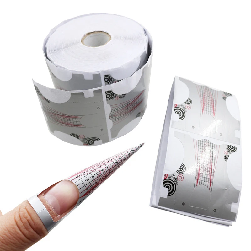 Mtssii 20 шт./100 шт. Профессиональный Nail Forms Акриловые Curve наращивания ногтей наклейки U