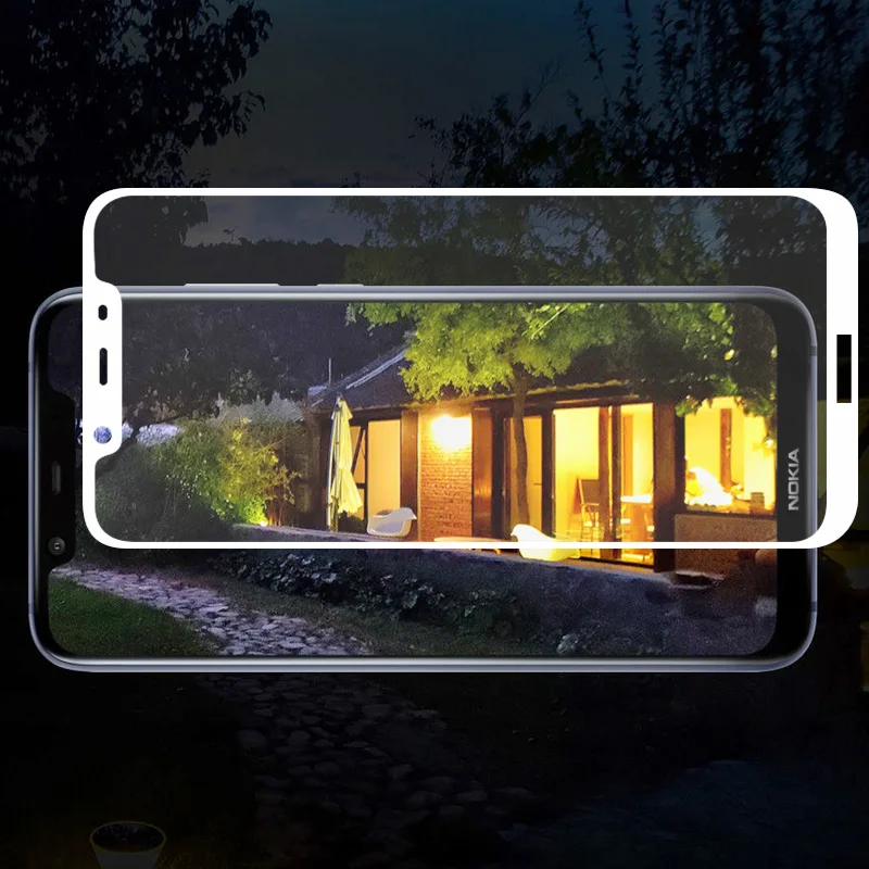 2.5D 9H Премиум Закаленное стекло для Nokia 7 1 Plus полное покрытие экрана Защитная