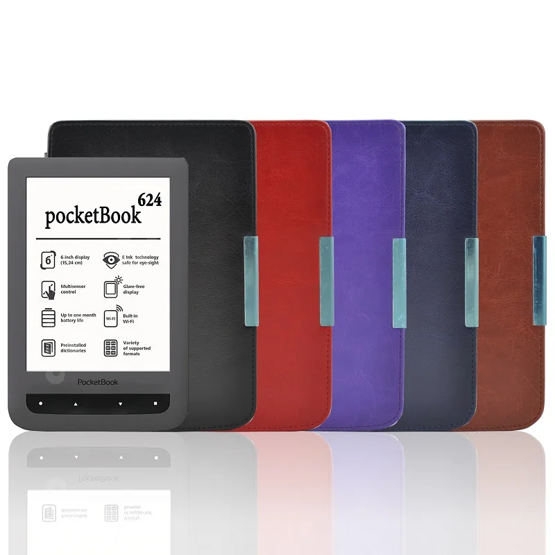 Solque из искусственной кожи электронная книга чехол для Pocketbook 626 плюс ультра тонкий