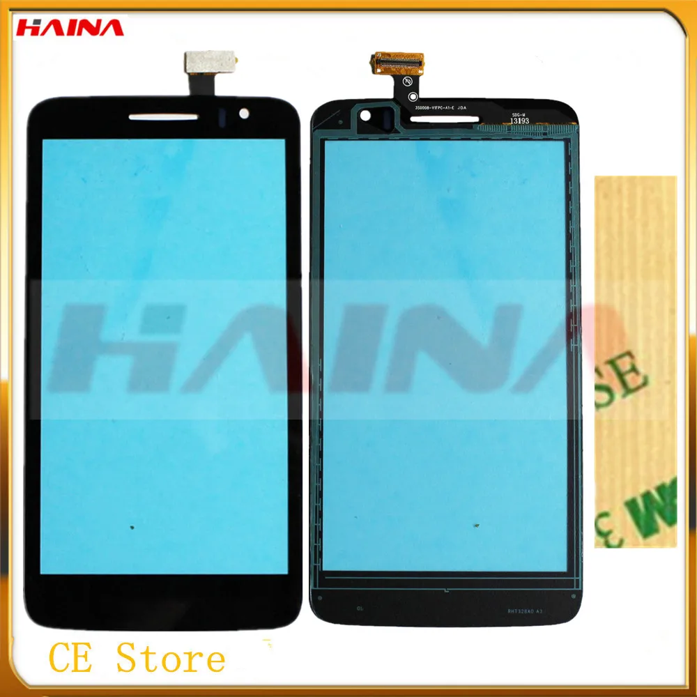 3M Tape with black color phone For Alcatel One Touch Scribe HD OT8008 OT-8008A 8008W 8008D 8008 Sensor Panel Touchscreen | Мобильные