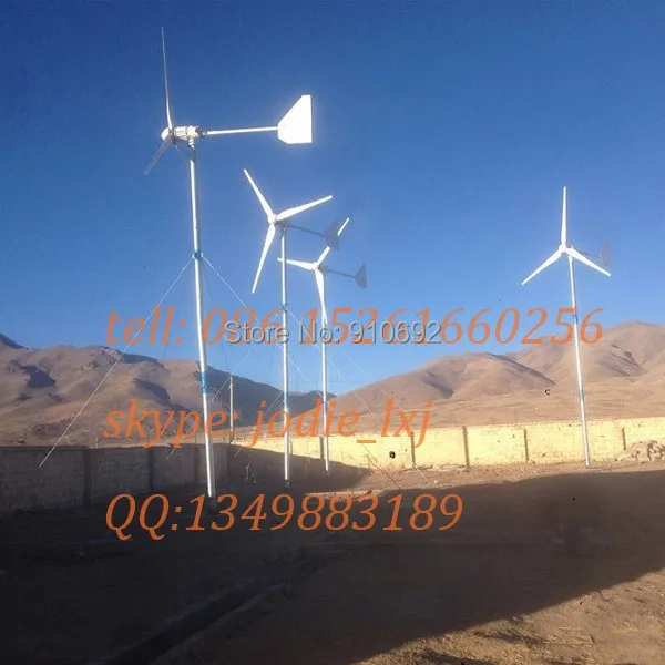 

2kw wind power generator for home use low RPM 3 BLADES wind turbines 24v 48v 96v AC three phase