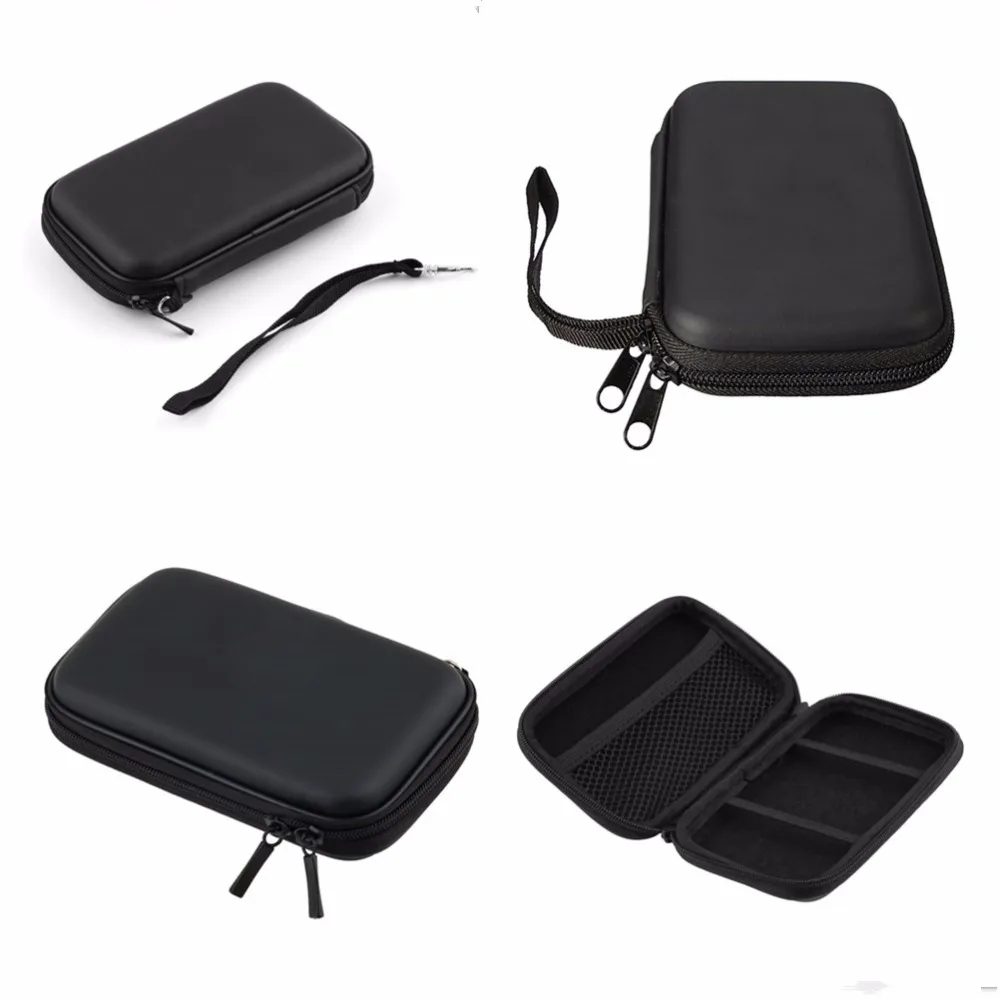 Black Portable Zipper External 2.5 HDD Bag Carry Case Pouch For 2.5&quot Hard Disk Drive Protect | Мобильные телефоны и