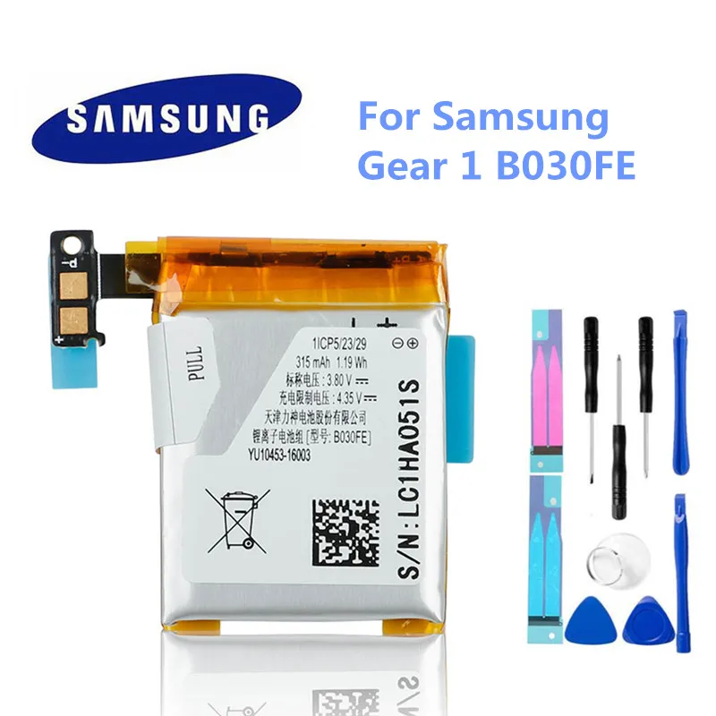 Original Samsung 250mAh Battery B030FE GH43-03992A SP48223 for Gear 1 SM-V700+Tools | Мобильные телефоны и аксессуары