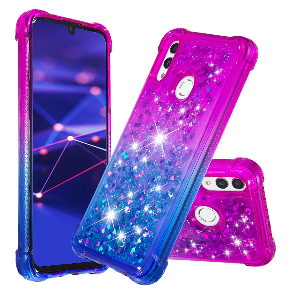 Для Huawei P Smart 2019/Honor 10 Lite ТПУ силиконовый Блестящий Жидкий чехол для телефона