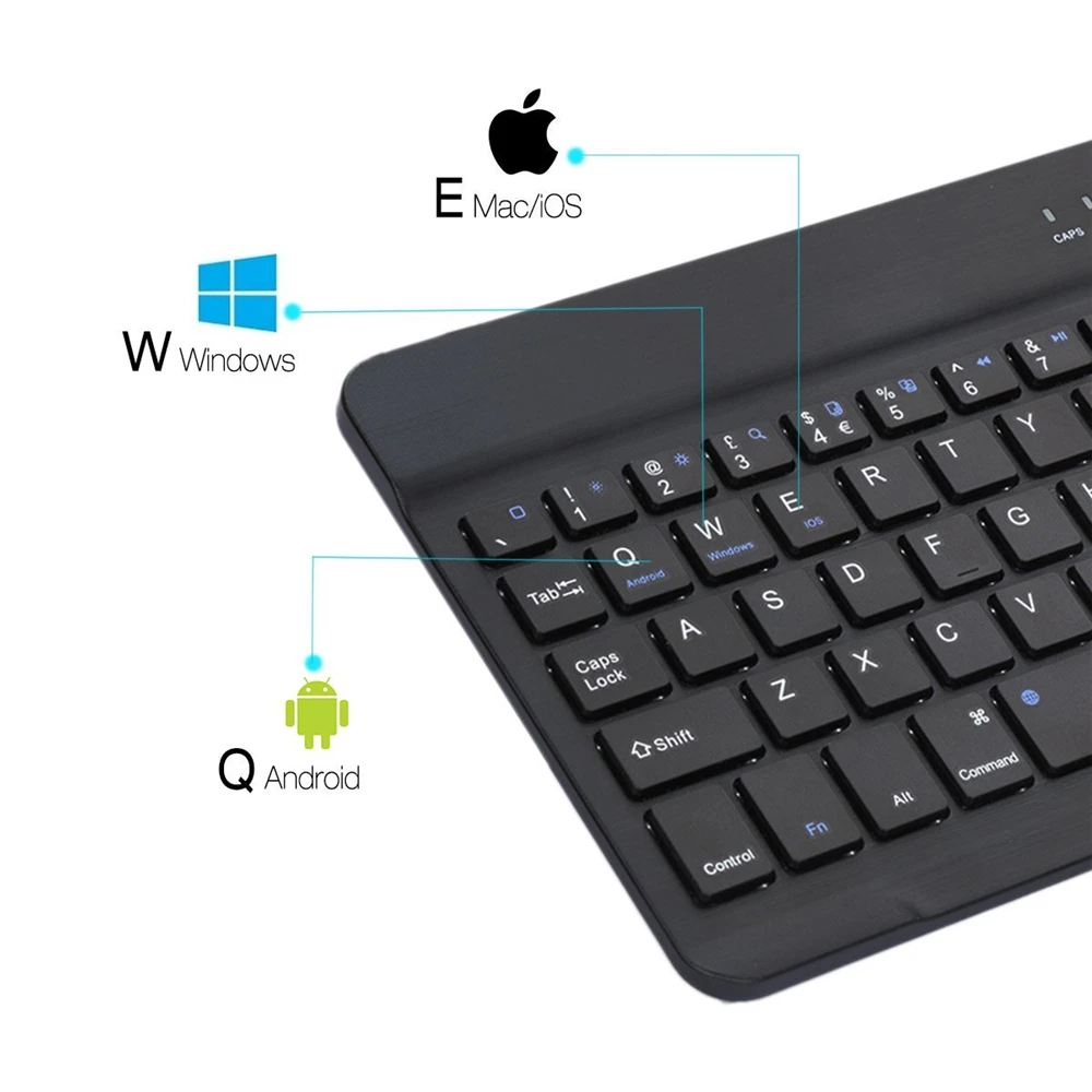 Ультра тонкая портативная Мини Беспроводная Bluetooth клавиатура для IPad ноутбука