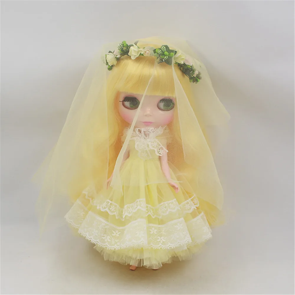 Blyth doll цветное яркое свадебное платье для куклы 1/6 30 см ледяная кукла шарнир blyth