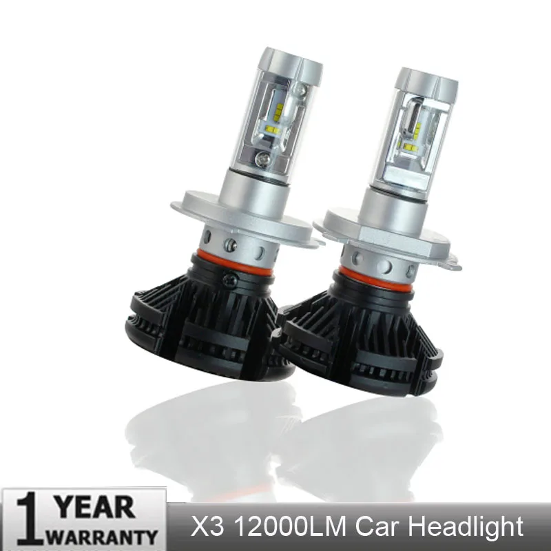Muxall 2 шт. 9005 HB3 9006 HB4 H11 H4 H7 Led H1 Автомобильная фара 50 Вт 6000LM IP67 Лампа все в одном CSP