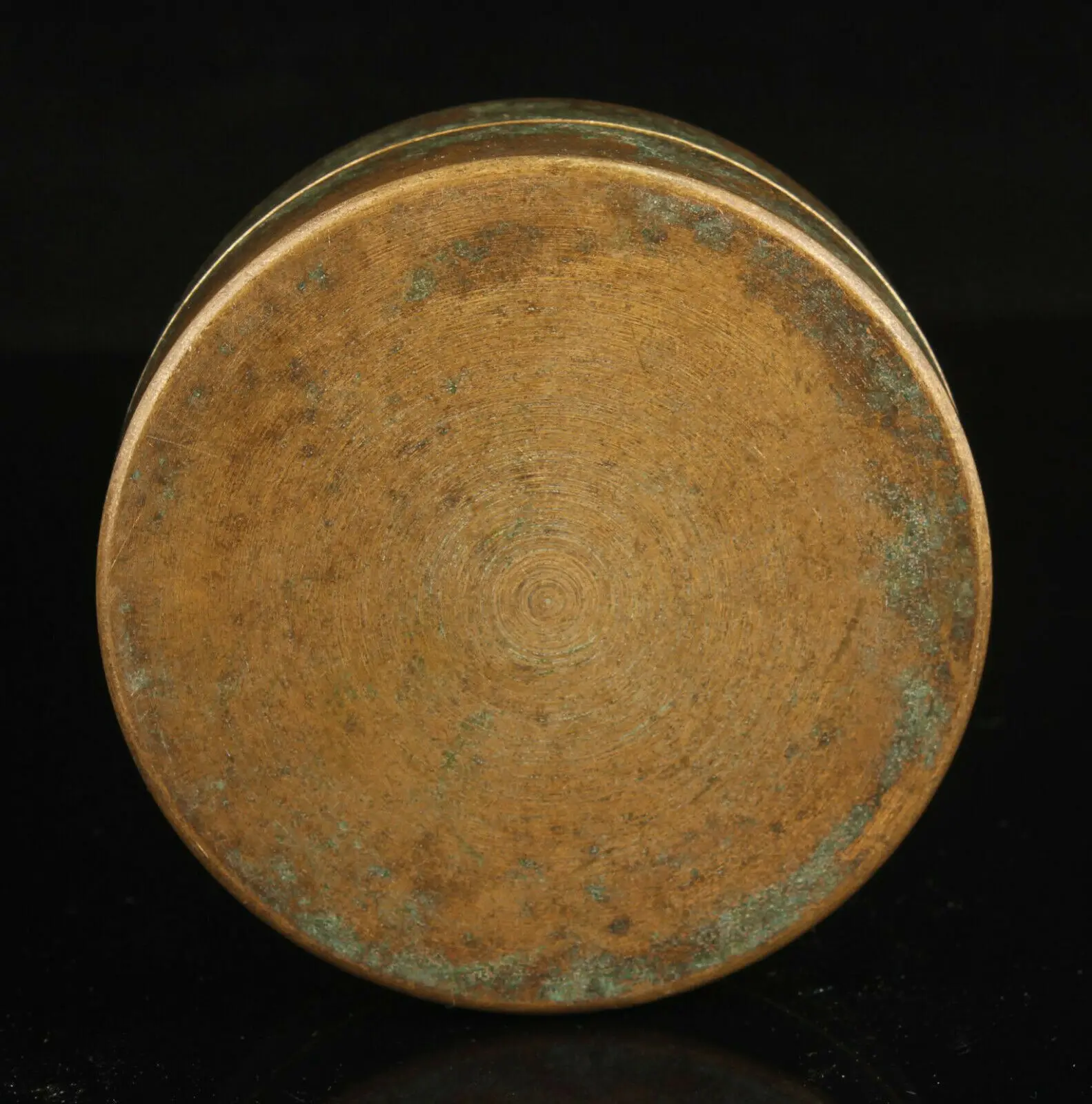 

Collectible Handwork Asia Bronze Carving Exquisite Eight Diagrams Ink Box Statue