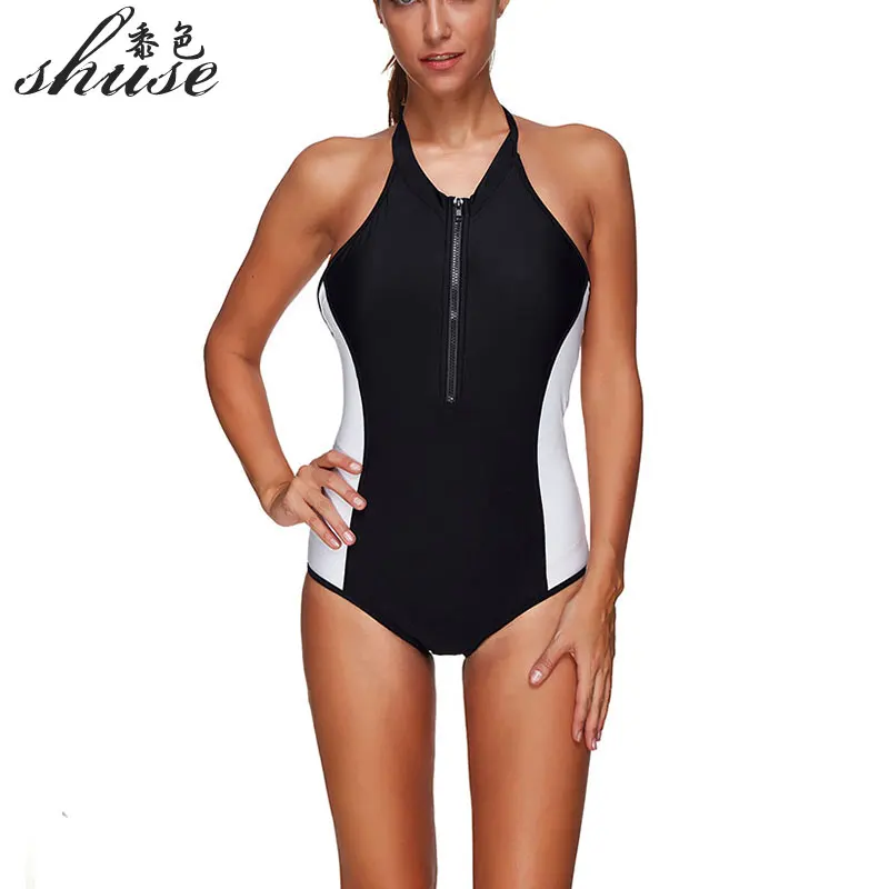 Спортивные Монокини купальники женский купальник с открытой спиной