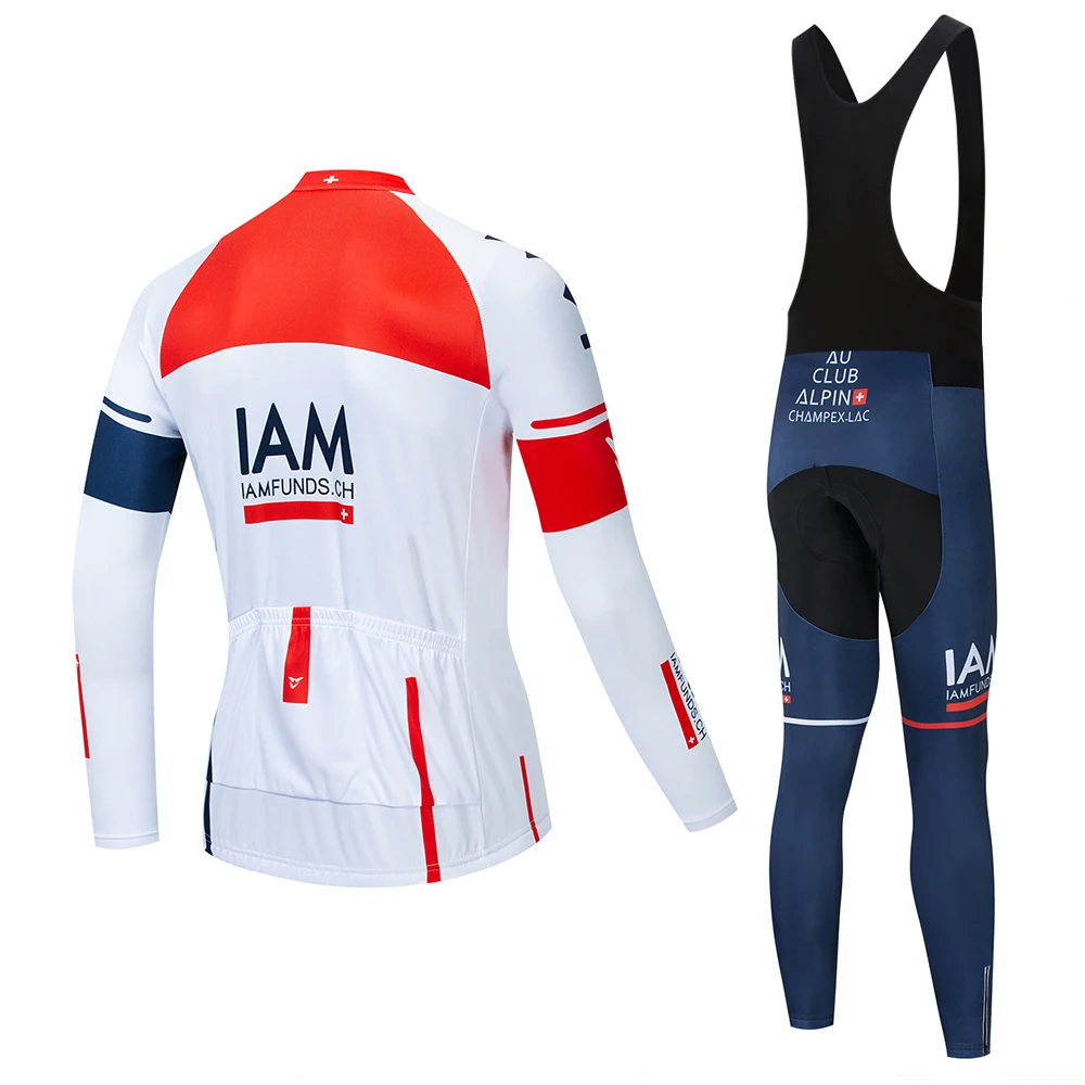 Мужская спортивная одежда для велоспорта IAM Pro team с длинным рукавом дышащая