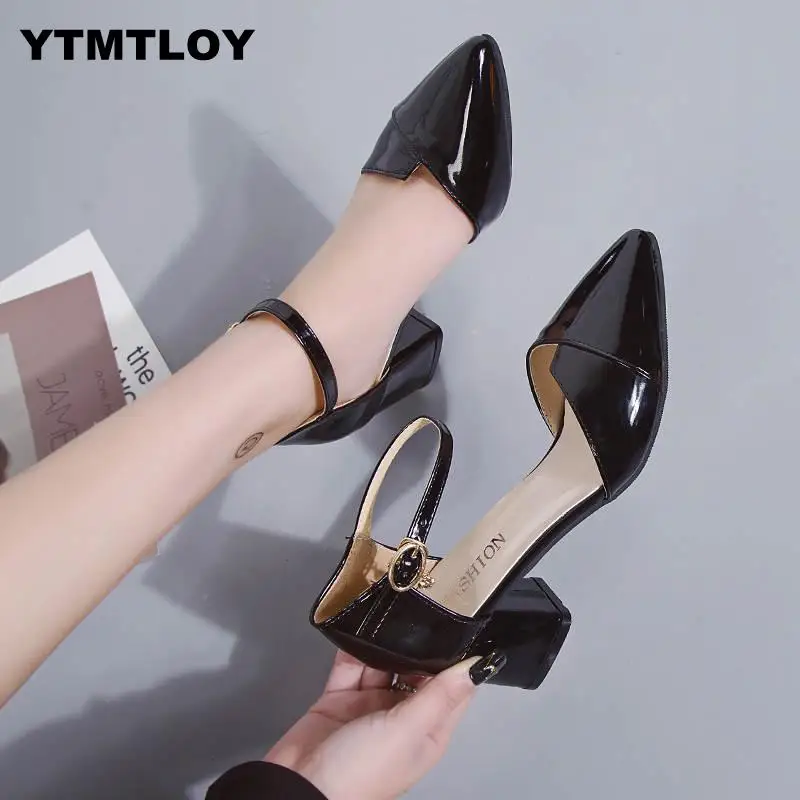 2019 Модная обувь на высоком каблуке Новейшие женские ботинки Летняя туфли плоской