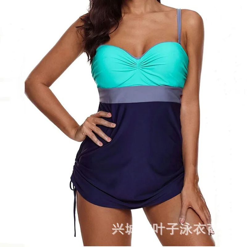 Танкини большого размера купальный костюм 5XL свободный купальник Женский