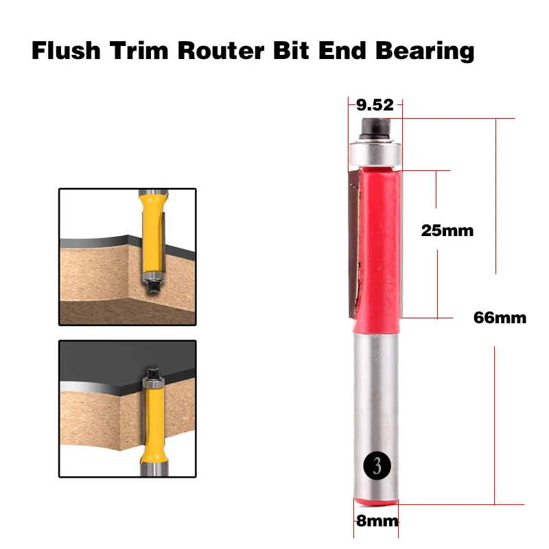 Фото Концевой подшипник для фрезы 8 ХВОСТОВИКОВ 1 шт. деревообработки router bit trim router Концевой подшипник для фрезы 8 ХВОСТОВИКОВ 1 шт. деревообработки router bit trim router