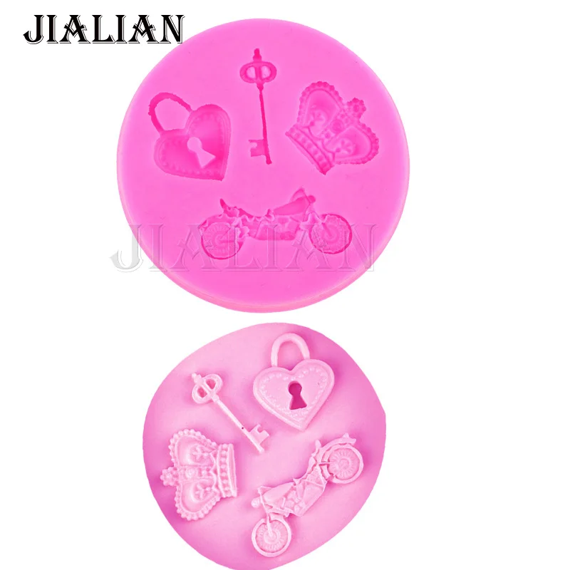 

Аксессуары для украшения шоколадных тортов в виде ключа от мотоцикла, силиконовая форма «сделай сам» для помадки, полимерная глина-смола, конфеты T0437