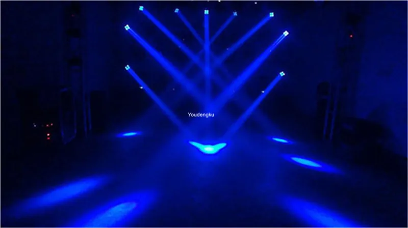 6 шт. dj party lights 25 Вт led moving head rgbw 4в1 вращающийся движущийся головной свет 4x25|Эффект