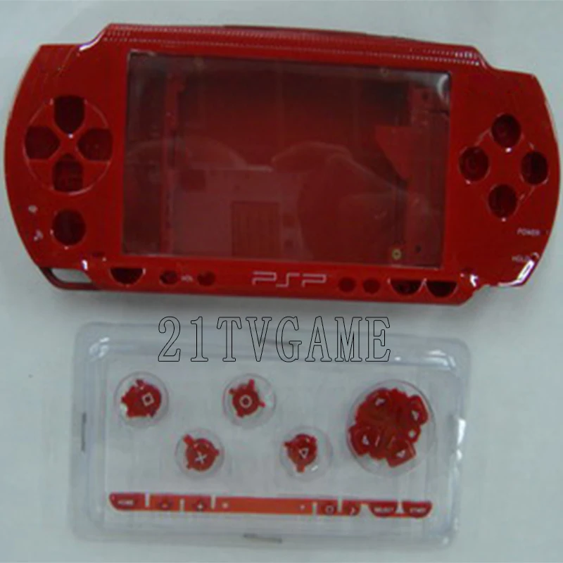6 цветов для psp 1000 psp 1000 полный корпус чехол Замена кнопки наборы