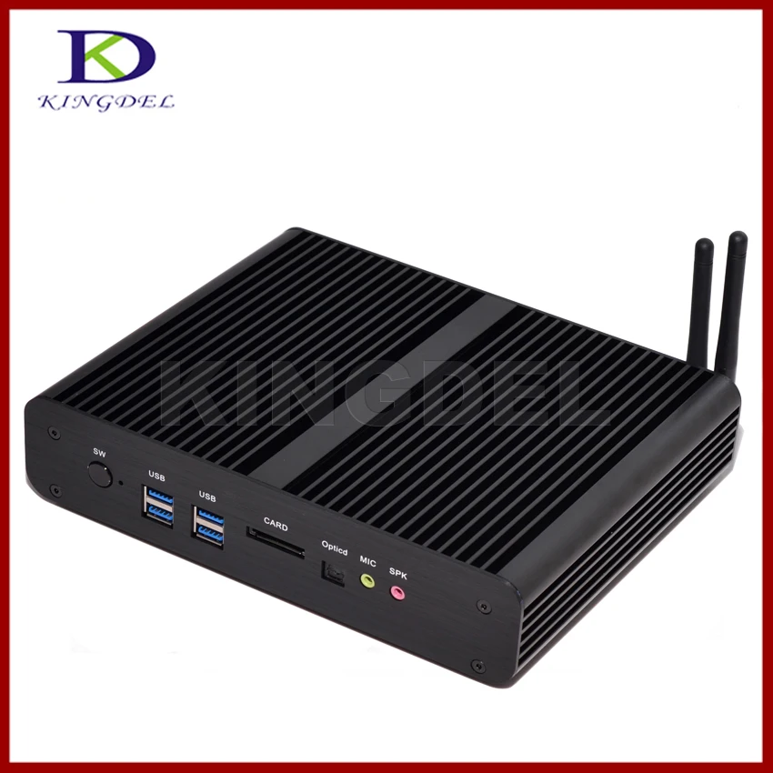 Windows10 Мини ПК intel core i7 5500u дешевый домашний кинотеатр 2 * LAN + HDMI SPDIF USB 3 0 HD 4 K 300M WIFI HTPC